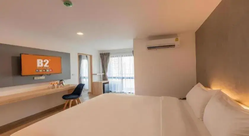 Bed in B2 Huai Khwang Premier Hotel Bed in B2 Huai Khwang Premier Hotel