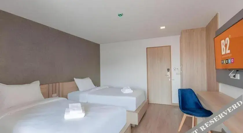 Bed in B2 Huai Khwang Premier Hotel Bed in B2 Huai Khwang Premier Hotel