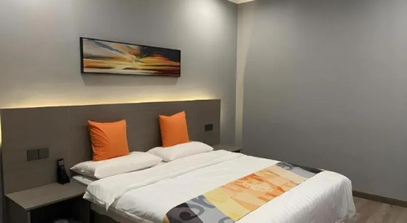 Bed in Shell Hotel Yancheng Binhai County Renmin Nan Road