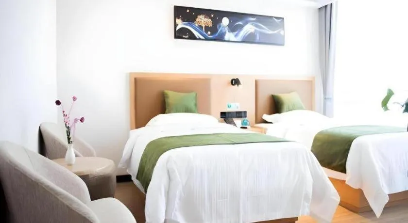 Bed in Green Tree Inn Fuyang Funan County Tianzhu Square