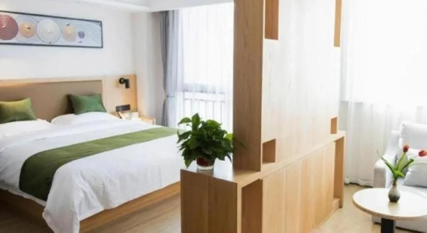 Bed in Green Tree Inn Fuyang Funan County Tianzhu Square