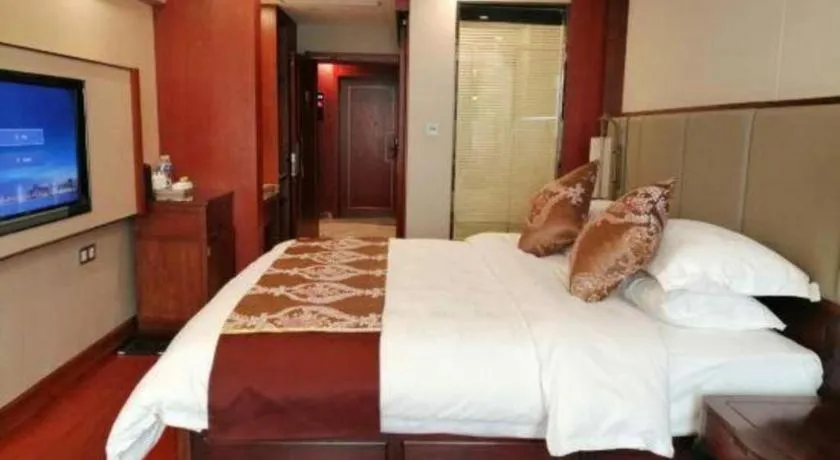 Bed in GreenTree Eastern Hotel Linyi Linshu County Aegean Sea