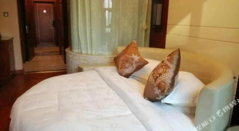 Bed in GreenTree Eastern Hotel Linyi Linshu County Aegean Sea