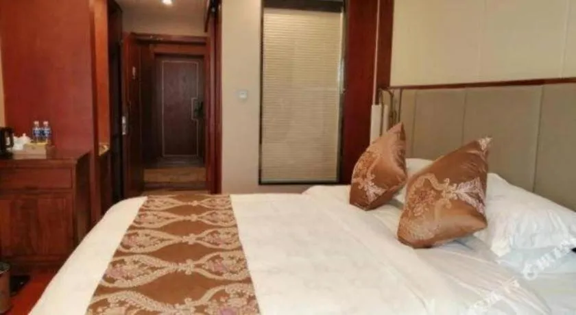 Bed in GreenTree Eastern Hotel Linyi Linshu County Aegean Sea