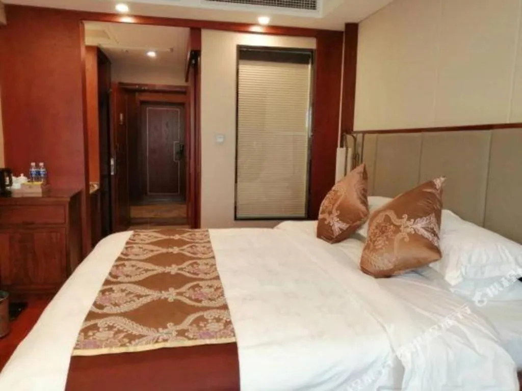 Bed in GreenTree Eastern Hotel Linyi Linshu County Aegean Sea