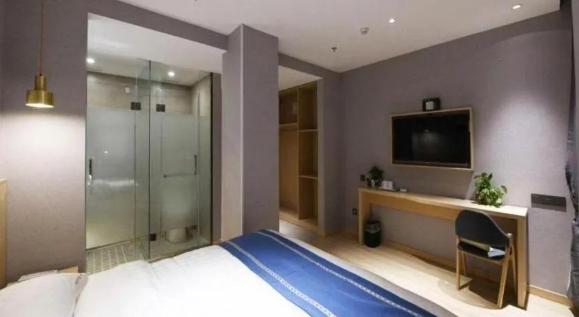 Bed in Shell Hotel Shanghai Normal University Hongcao Road Metro Station Guiping Road