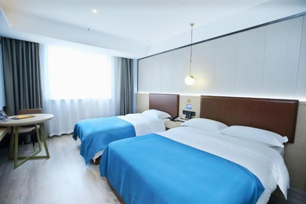 Bed in Gya Hotel Wuxi Hubin Commercial Street Tai Lake Scenic Area