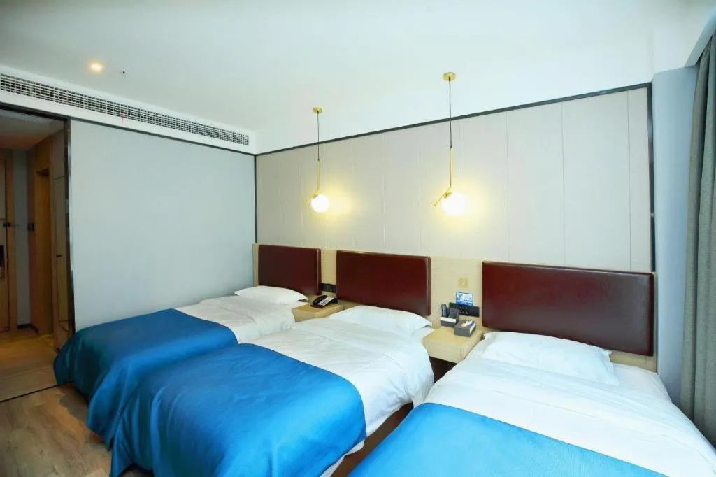 Bed in Gya Hotel Wuxi Hubin Commercial Street Tai Lake Scenic Area
