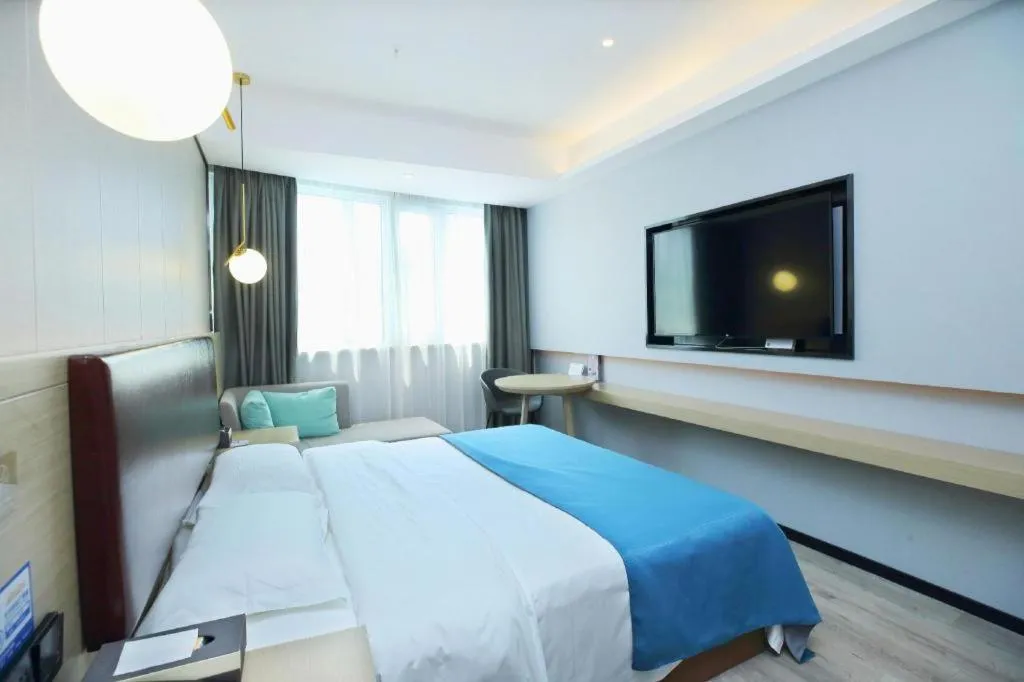 Bed in Gya Hotel Wuxi Hubin Commercial Street Tai Lake Scenic Area