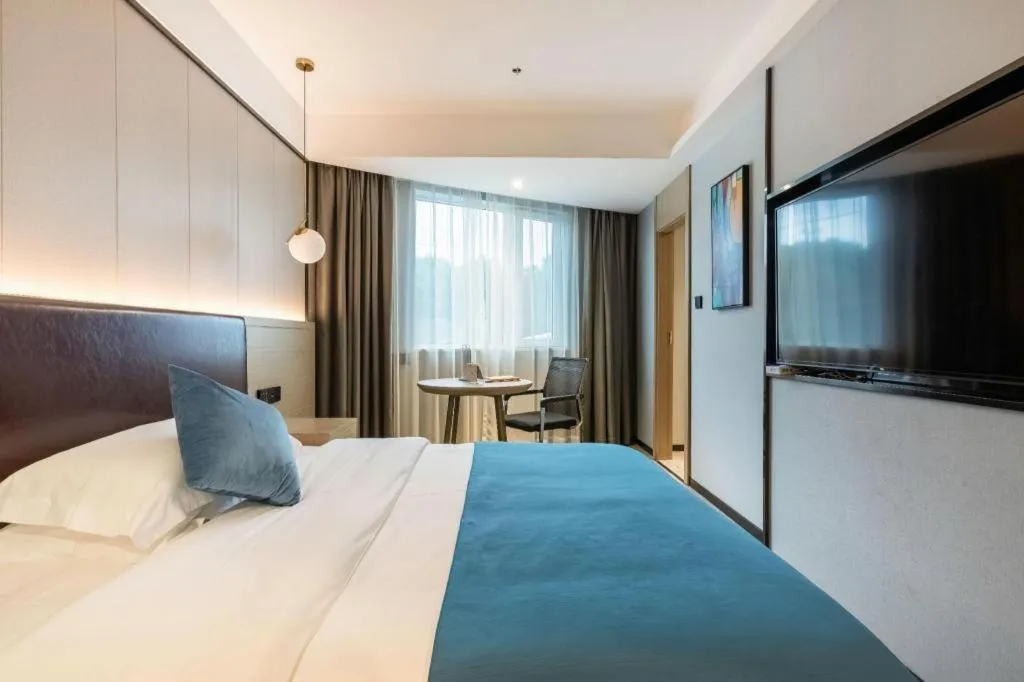 Bed in Gya Hotel Wuxi Hubin Commercial Street Tai Lake Scenic Area