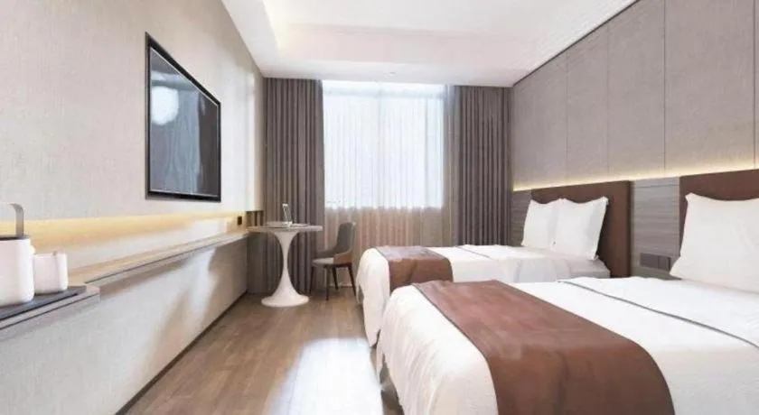 Bed in Gya Hotel Wuxi Hubin Commercial Street Tai Lake Scenic Area