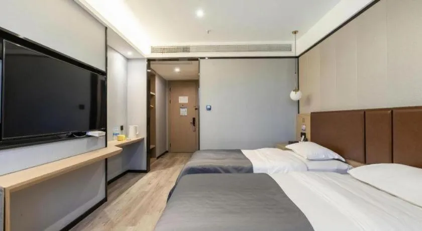 Bed in Gya Hotel Wuxi Hubin Commercial Street Tai Lake Scenic Area