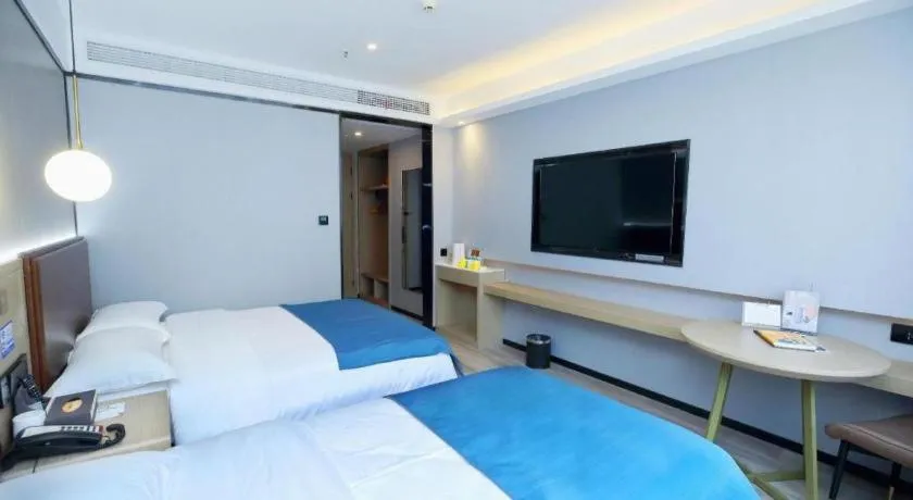 Bed in Gya Hotel Wuxi Hubin Commercial Street Tai Lake Scenic Area