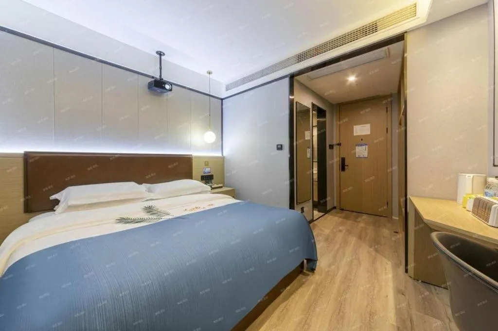 Bed in Gya Hotel Wuxi Hubin Commercial Street Tai Lake Scenic Area