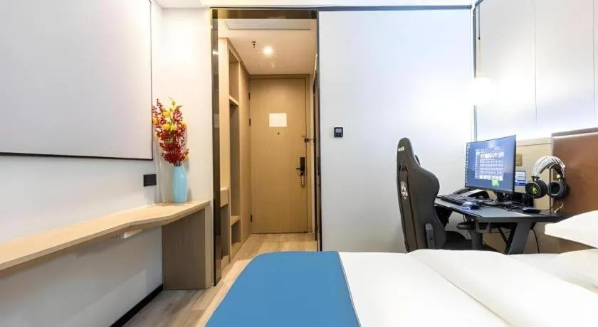 Bed in Gya Hotel Wuxi Hubin Commercial Street Tai Lake Scenic Area