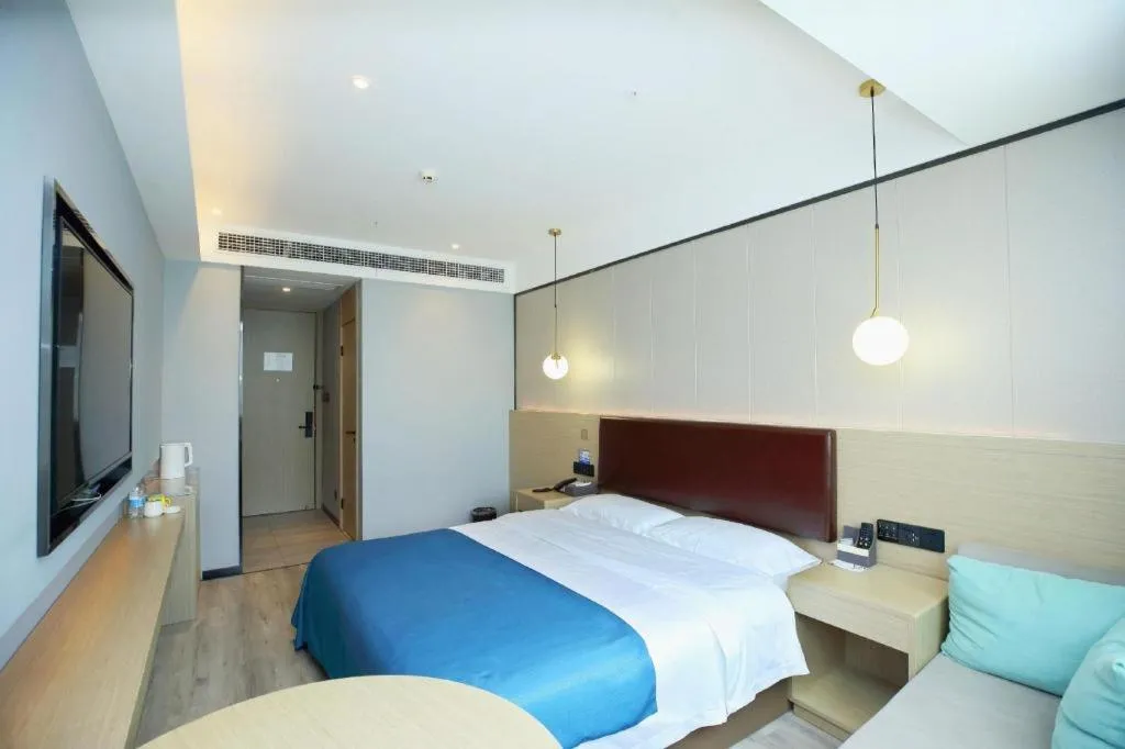 Bed in Gya Hotel Wuxi Hubin Commercial Street Tai Lake Scenic Area