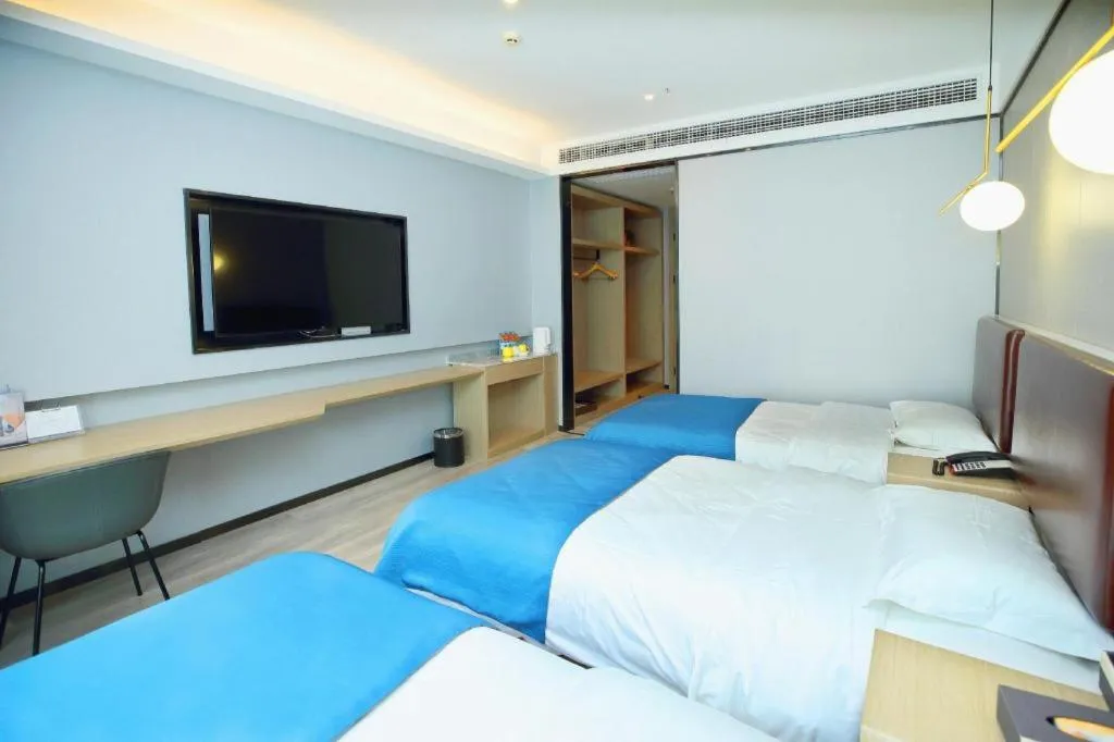 Bed in Gya Hotel Wuxi Hubin Commercial Street Tai Lake Scenic Area