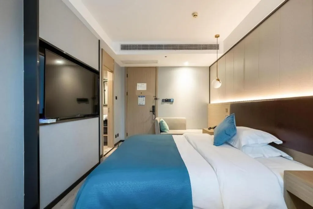 Bed in Gya Hotel Wuxi Hubin Commercial Street Tai Lake Scenic Area