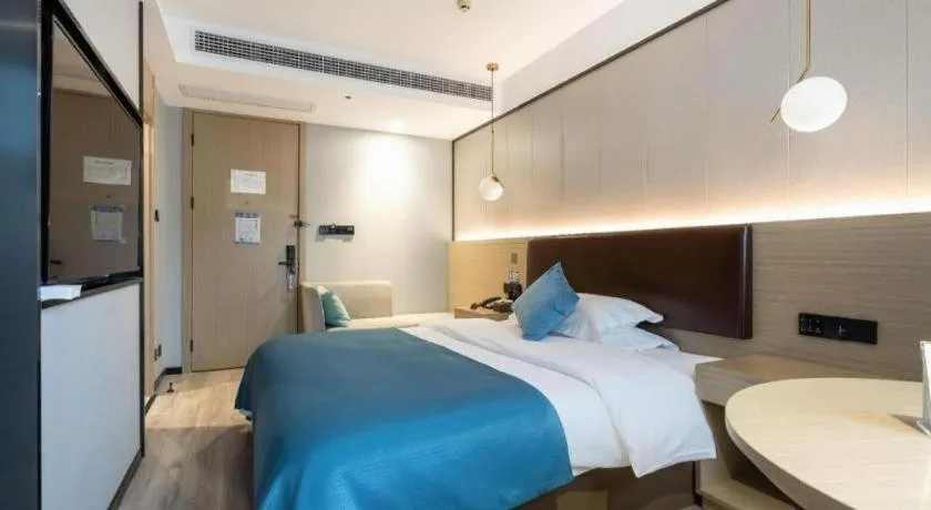 Bed in Gya Hotel Wuxi Hubin Commercial Street Tai Lake Scenic Area
