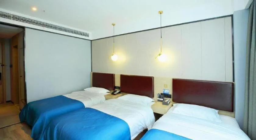 Bed in Gya Hotel Wuxi Hubin Commercial Street Tai Lake Scenic Area