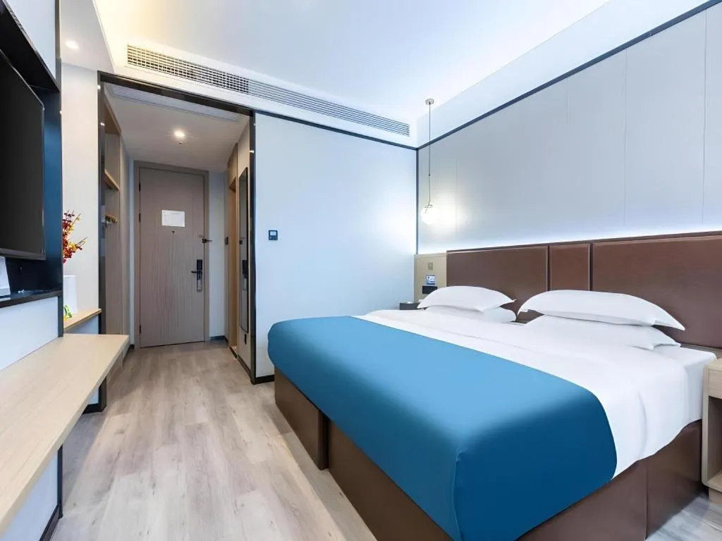 Bed in Gya Hotel Wuxi Hubin Commercial Street Tai Lake Scenic Area