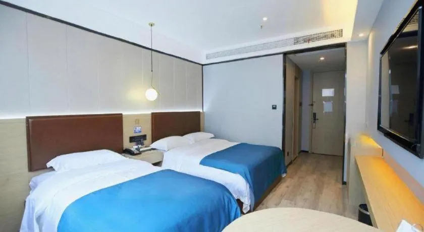 Bed in Gya Hotel Wuxi Hubin Commercial Street Tai Lake Scenic Area