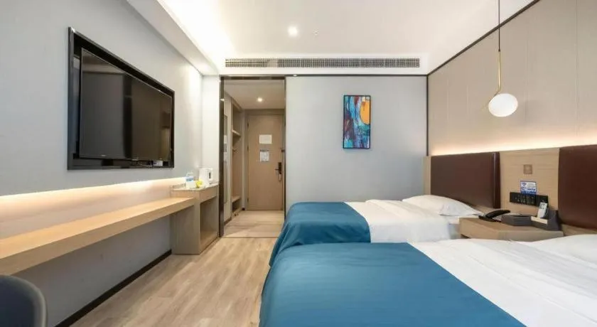 Bed in Gya Hotel Wuxi Hubin Commercial Street Tai Lake Scenic Area
