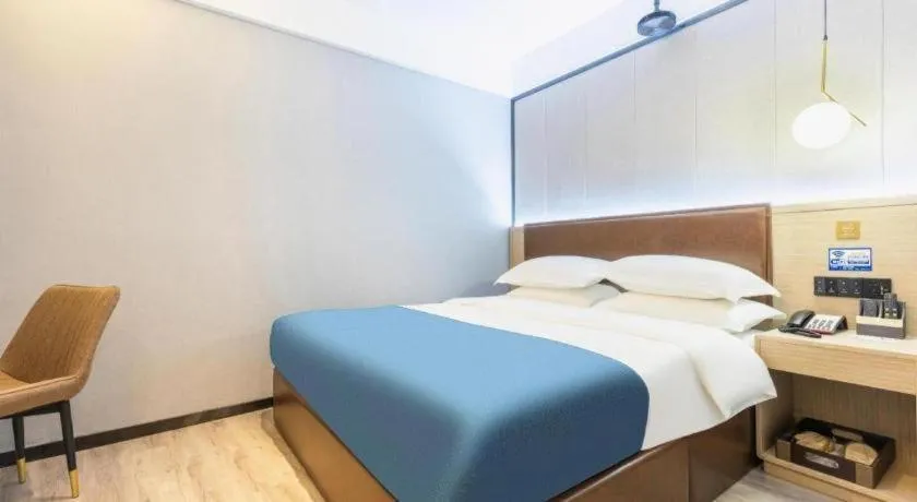 Bed in Gya Hotel Wuxi Hubin Commercial Street Tai Lake Scenic Area