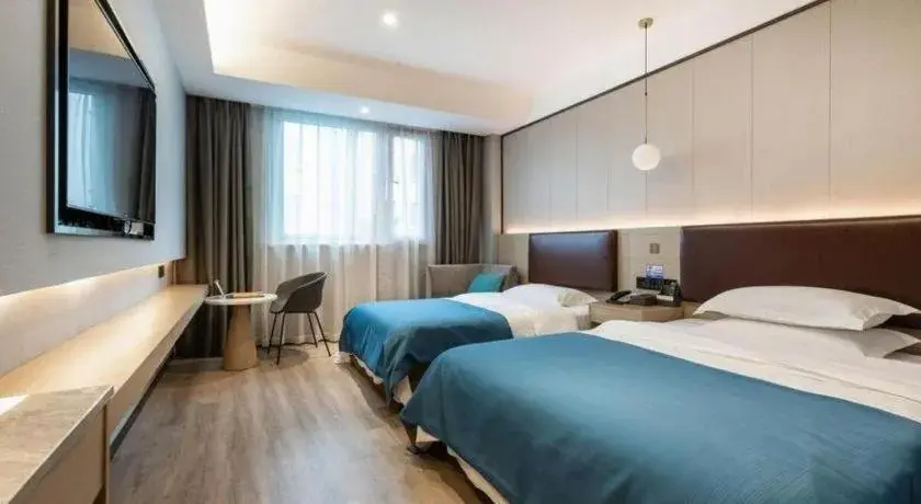 Bed in Gya Hotel Wuxi Hubin Commercial Street Tai Lake Scenic Area Bed in Gya Hotel Wuxi Hubin Commercial Street Tai Lake Scenic Area