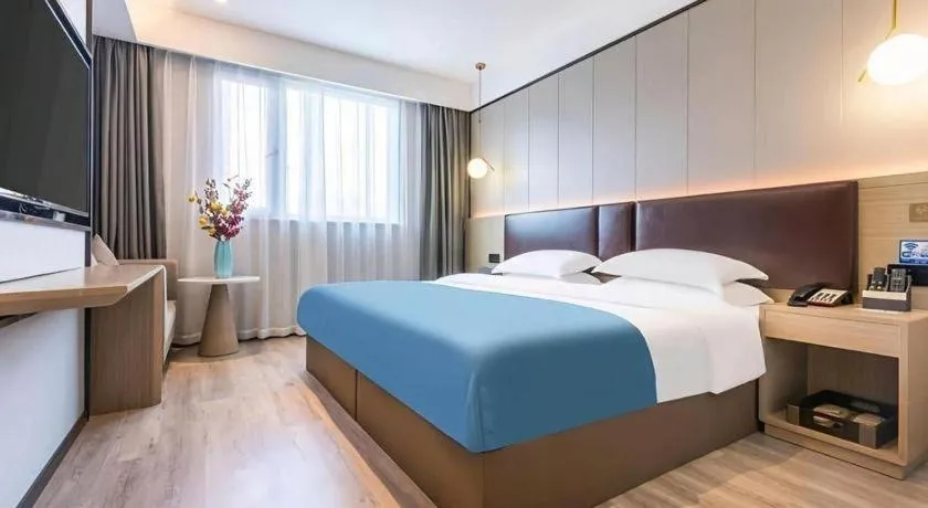 Bed in Gya Hotel Wuxi Hubin Commercial Street Tai Lake Scenic Area