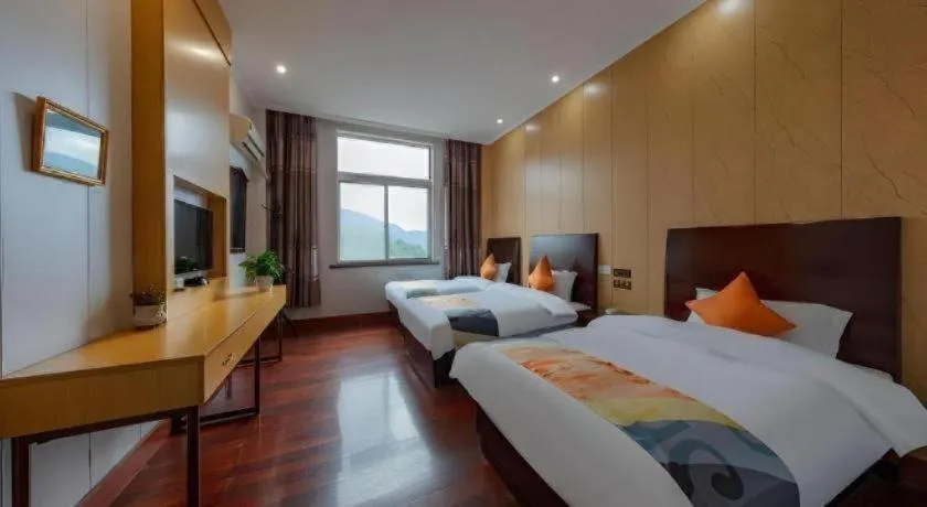 Bed in Shell Hotel Zhejiang Cixi Longshan Town
