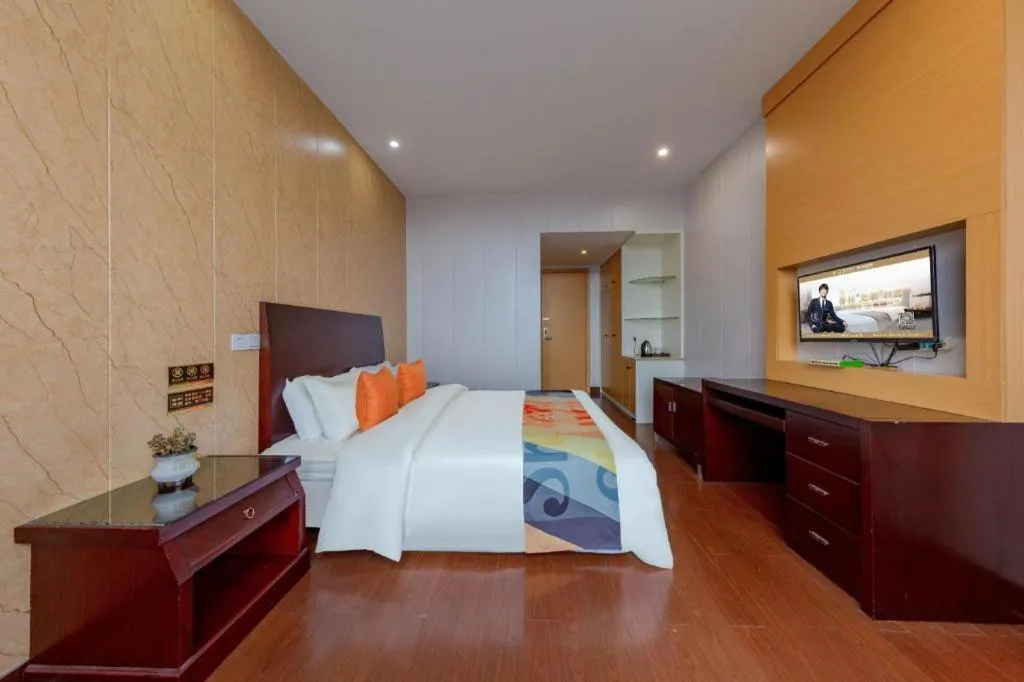 Bed in Shell Hotel Zhejiang Cixi Longshan Town