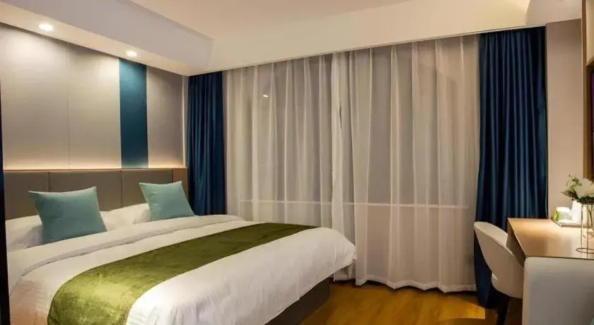 Bed in GreenTree Inn Express Jiangsu Suqian School Yingmadi Road Bed in GreenTree Inn Express Jiangsu Suqian School Yingmadi Road