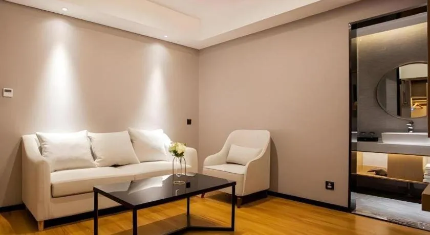 Bed in GreenTree Inn Express Jiangsu Suqian School Yingmadi Road