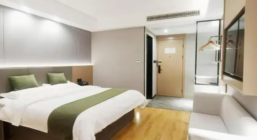 Bed in GreenTree Inn Express Jiangsu Suqian School Yingmadi Road Bed in GreenTree Inn Express Jiangsu Suqian School Yingmadi Road