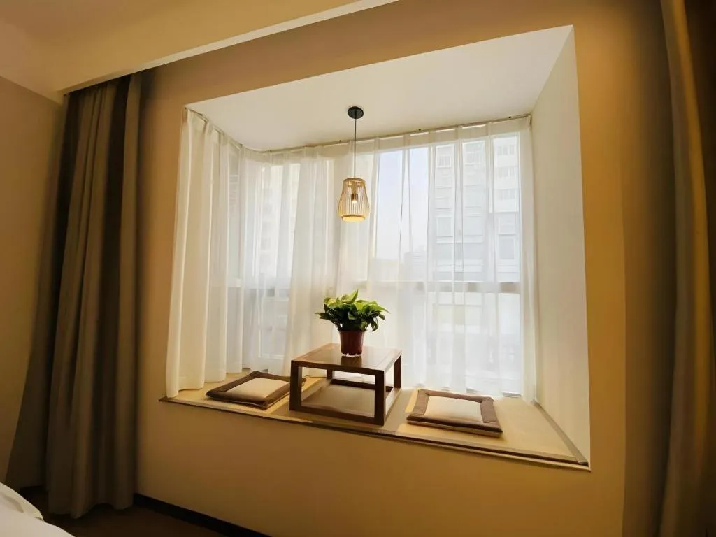 Bed in GreenTree Inn Luoyang Railway Station Wangfujing Wangcheng Park