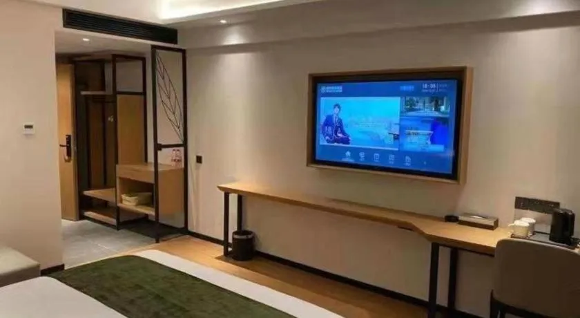 Bed in GreenTree Inn Luoyang Railway Station Wangfujing Wangcheng Park