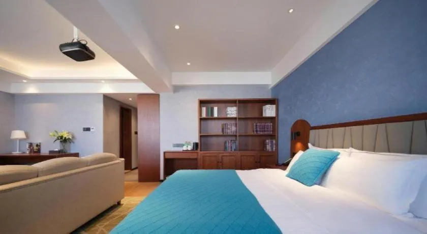 Bed in GreenTree Inn Luoyang Railway Station Wangfujing Wangcheng Park