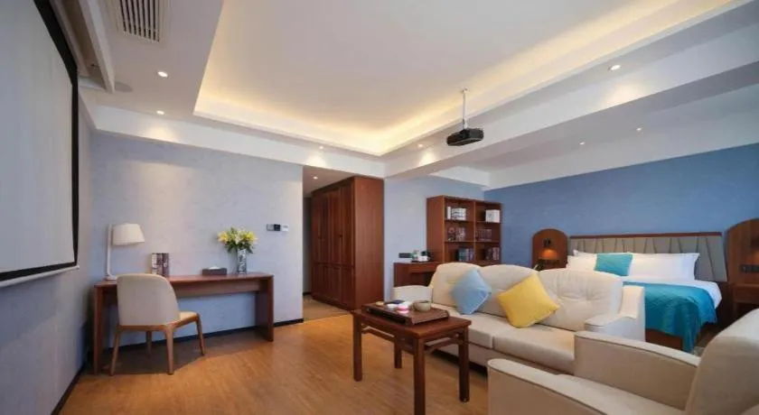 Bed in GreenTree Inn Luoyang Railway Station Wangfujing Wangcheng Park