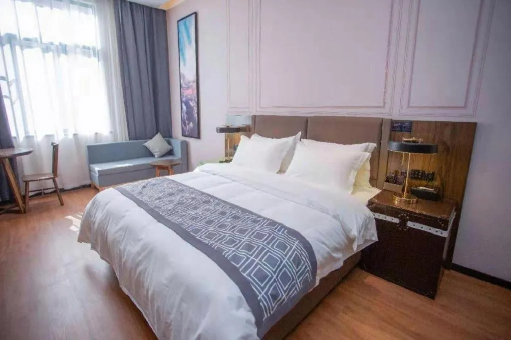 Bed in GEM Hotel Anqing Wangjiang County Economic Development Zone Fengqi Road