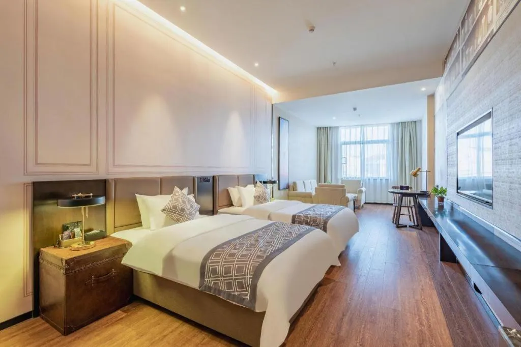 Bed in GEM Hotel Anqing Wangjiang County Economic Development Zone Fengqi Road