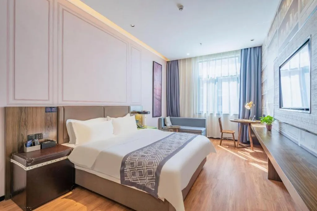 Bed in GEM Hotel Anqing Wangjiang County Economic Development Zone Fengqi Road