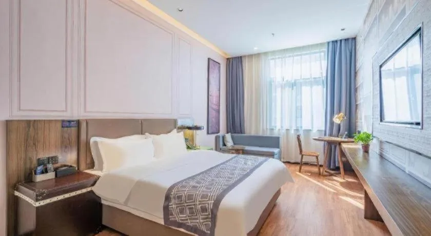 Bed in GEM Hotel Anqing Wangjiang County Economic Development Zone Fengqi Road