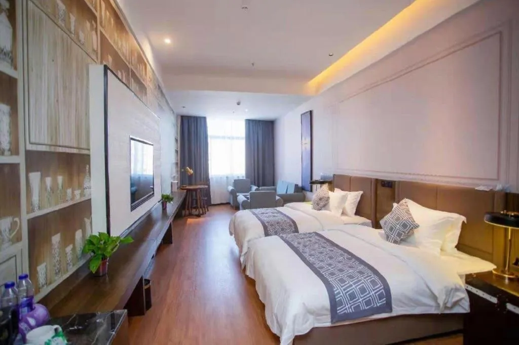 Bed in GEM Hotel Anqing Wangjiang County Economic Development Zone Fengqi Road