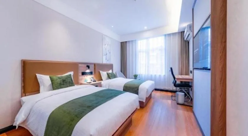 Bed in GreenTree Inn Express Hebei Tangshan Guyan District Xinguang Road