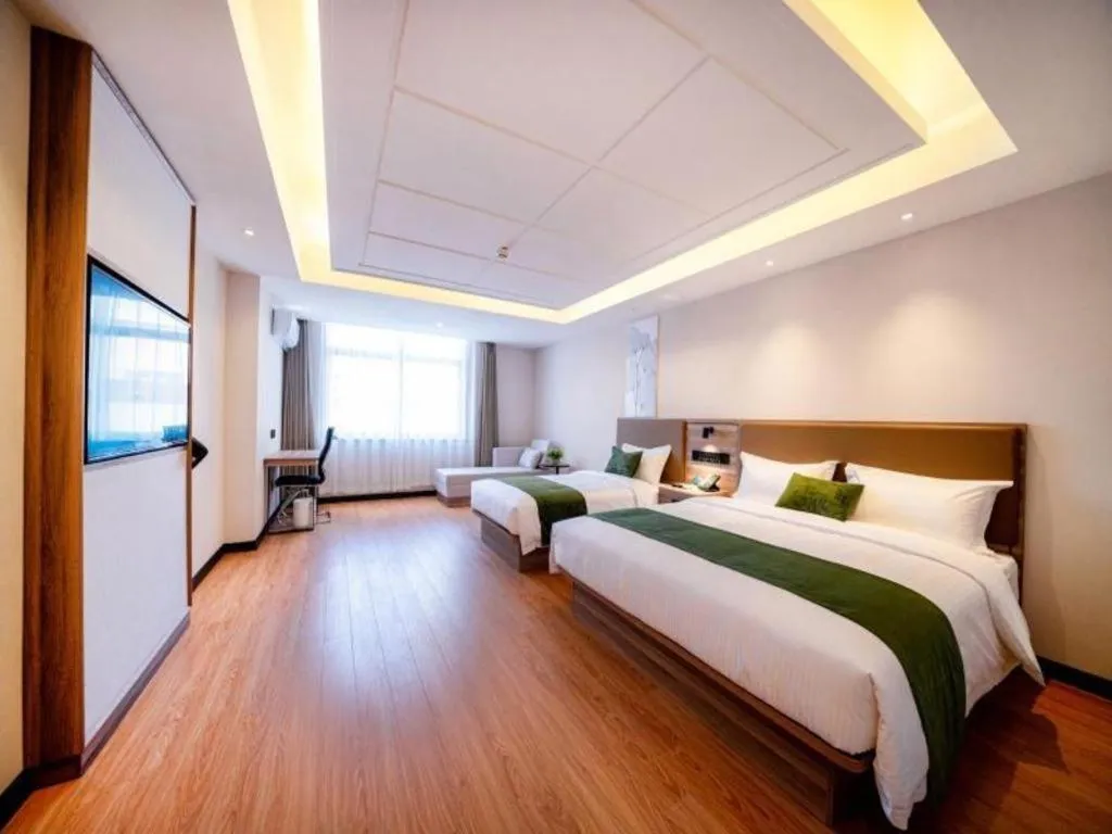 Bed in GreenTree Inn Express Hebei Tangshan Guyan District Xinguang Road