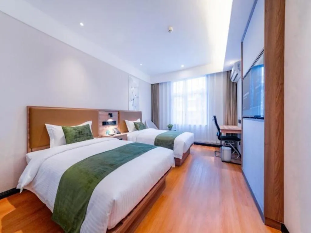 Bed in GreenTree Inn Express Hebei Tangshan Guyan District Xinguang Road