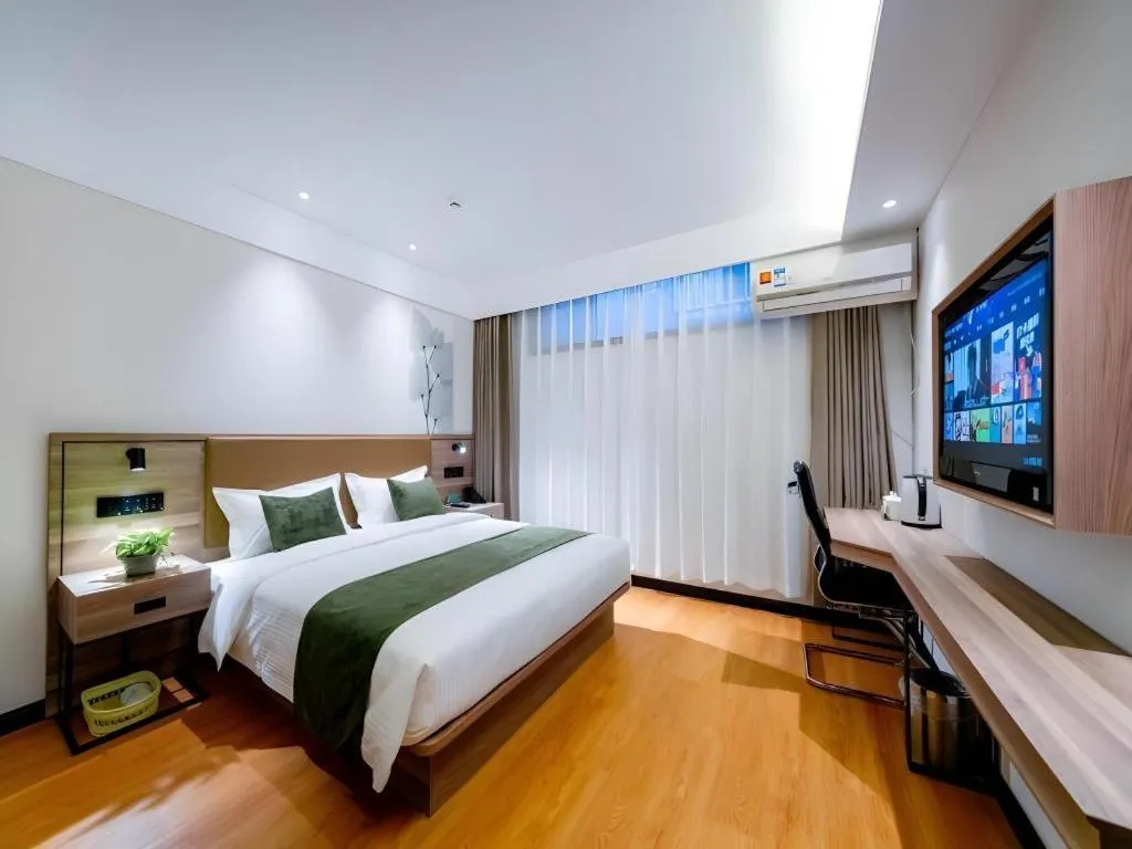 Bed in GreenTree Inn Express Hebei Tangshan Guyan District Xinguang Road