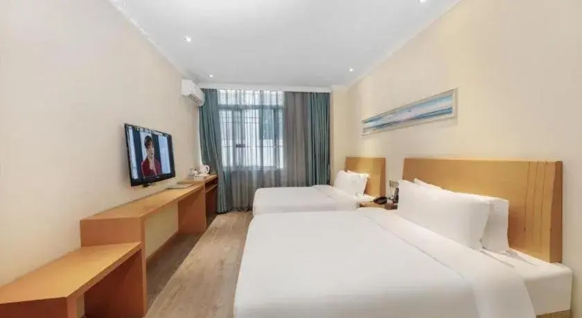 Bed in GreenTree Alliance Hotel Shenzhen Nanshan District Zhongshan Park Tongle Bed in GreenTree Alliance Hotel Shenzhen Nanshan District Zhongshan Park Tongle