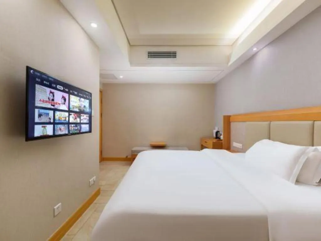 Bed in GreenTree Alliance Hotel Shenzhen Futian District Xiangmi Lake Xiangmei Mountain Metro Station
